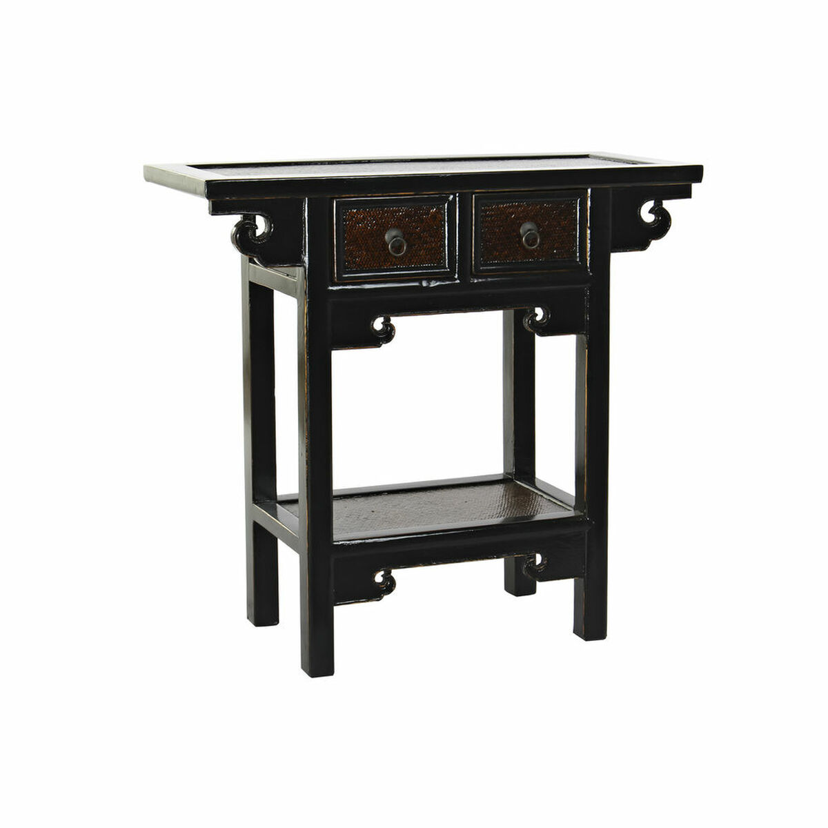 Console DKD Home Decor Μαύρο Σκούρο καφέ 85 x 35 x 80 cm