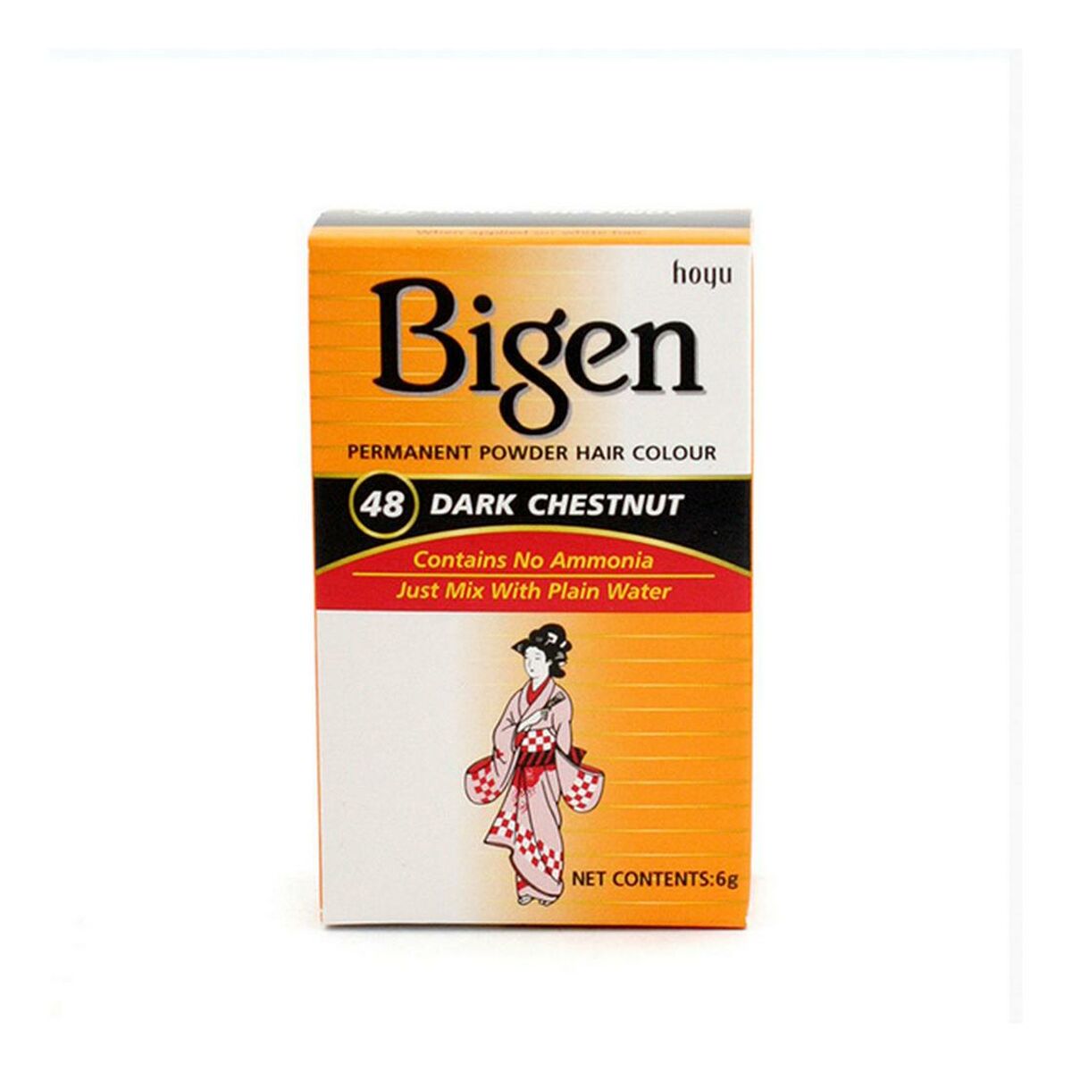 Μόνιμη Βαφή Bigen Nº48 Dark Chestnut (6 gr)