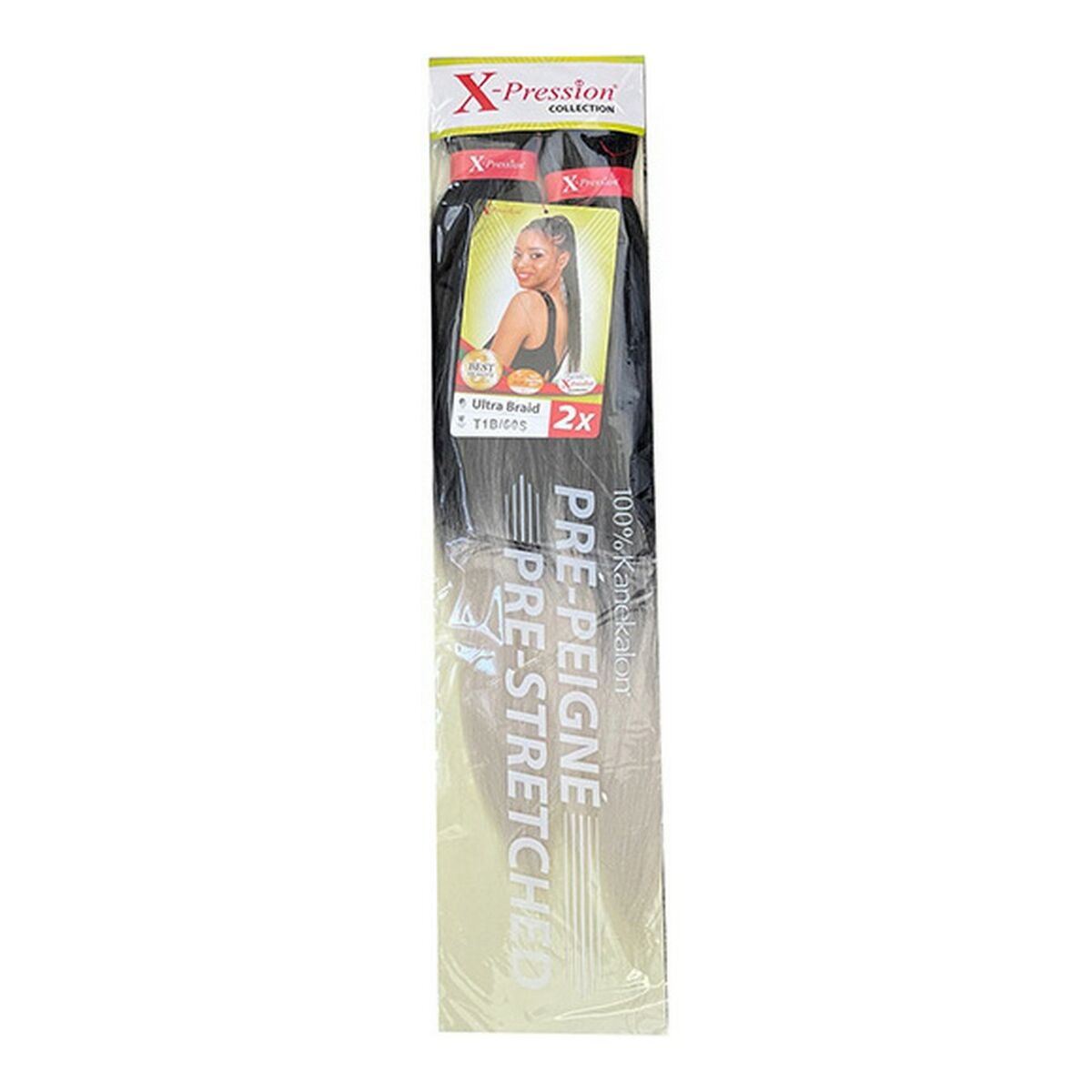 Extensions για τα Μαλλιά Pre-Peigne X-Pression Nº T1B/60S (1X2)