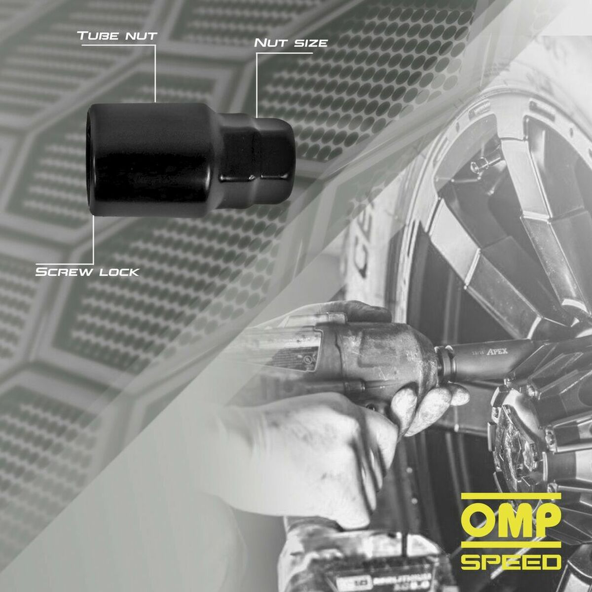 Αντικλεπτικές Bίδες OMP OMPS09811201 M12 x 1,25 4 uds Μαύρο