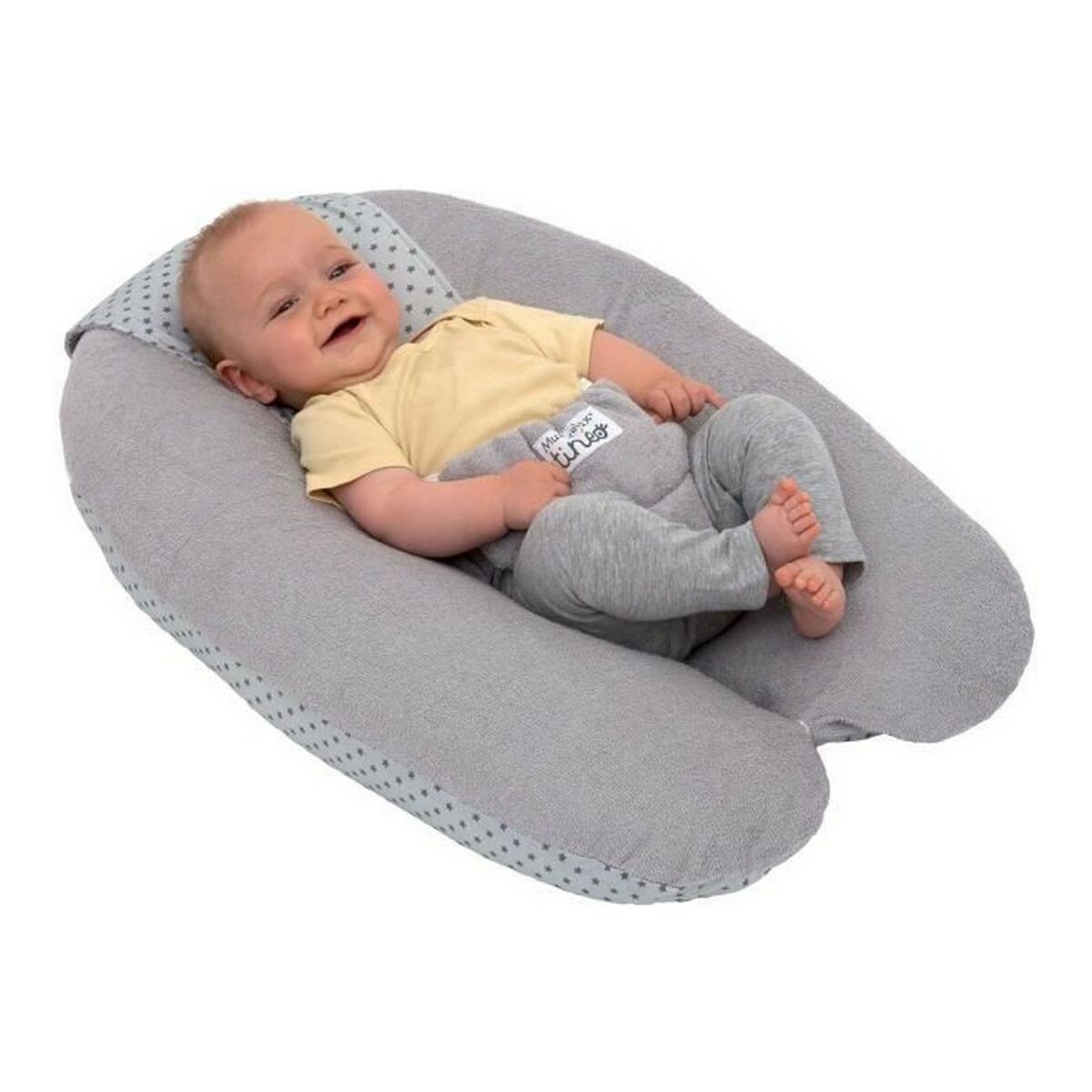 Breastfeeding Cushion Tineo Polka Dots Γκρι (Δωρεάν Μεταφορικά)