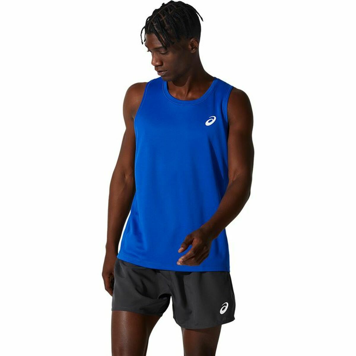 Αμάνικο Ανδρικό Mπλουζάκι Asics Core Singlet Μπλε