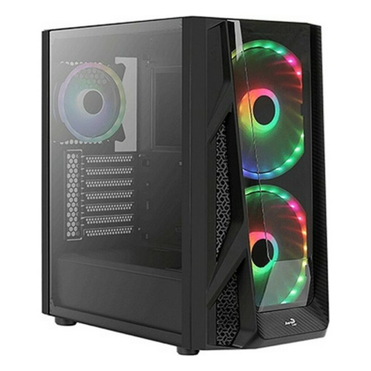 Κουτί Μεσαίου Πύργου Micro ATX/Mini ITX / ATX Aerocool ACCM-PB20033.11 RGB USB 3.0 Ø 20 cm Μαύρο