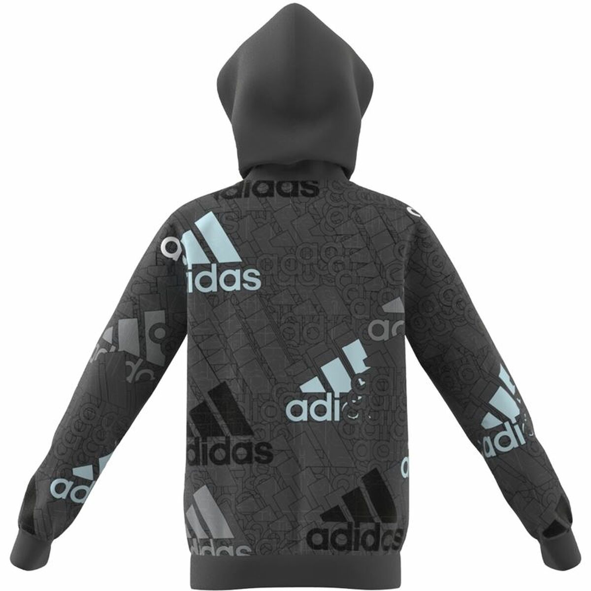 Unisex Φούτερ με Κουκούλα Adidas Performance Σκούρο γκρίζο