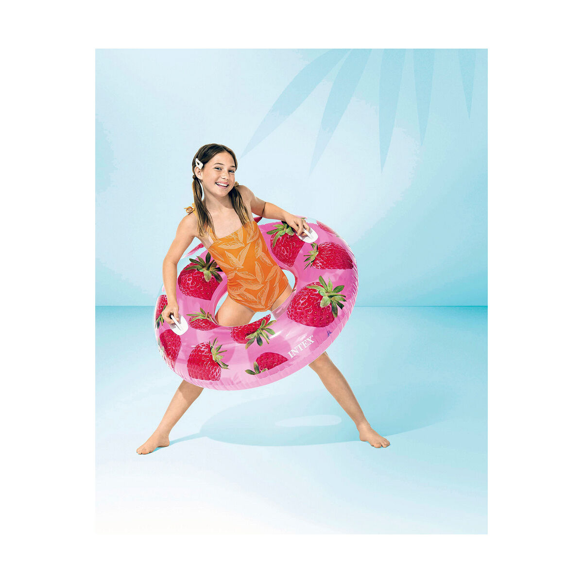 Inflatable Pool Float Intex Φρούτα PVC Ø 107 cm