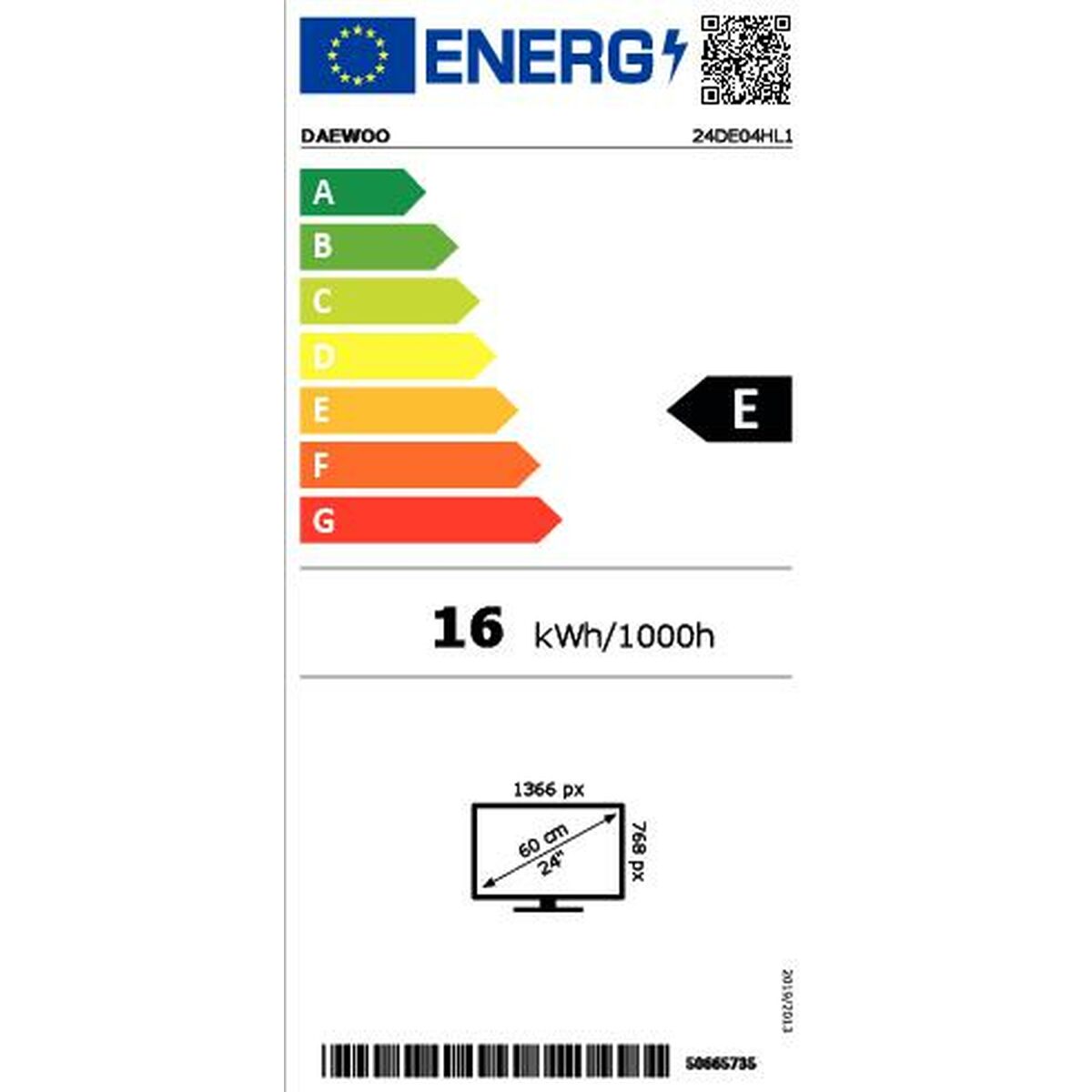 Τηλεόραση Daewoo 24DE04HL1 HD 24