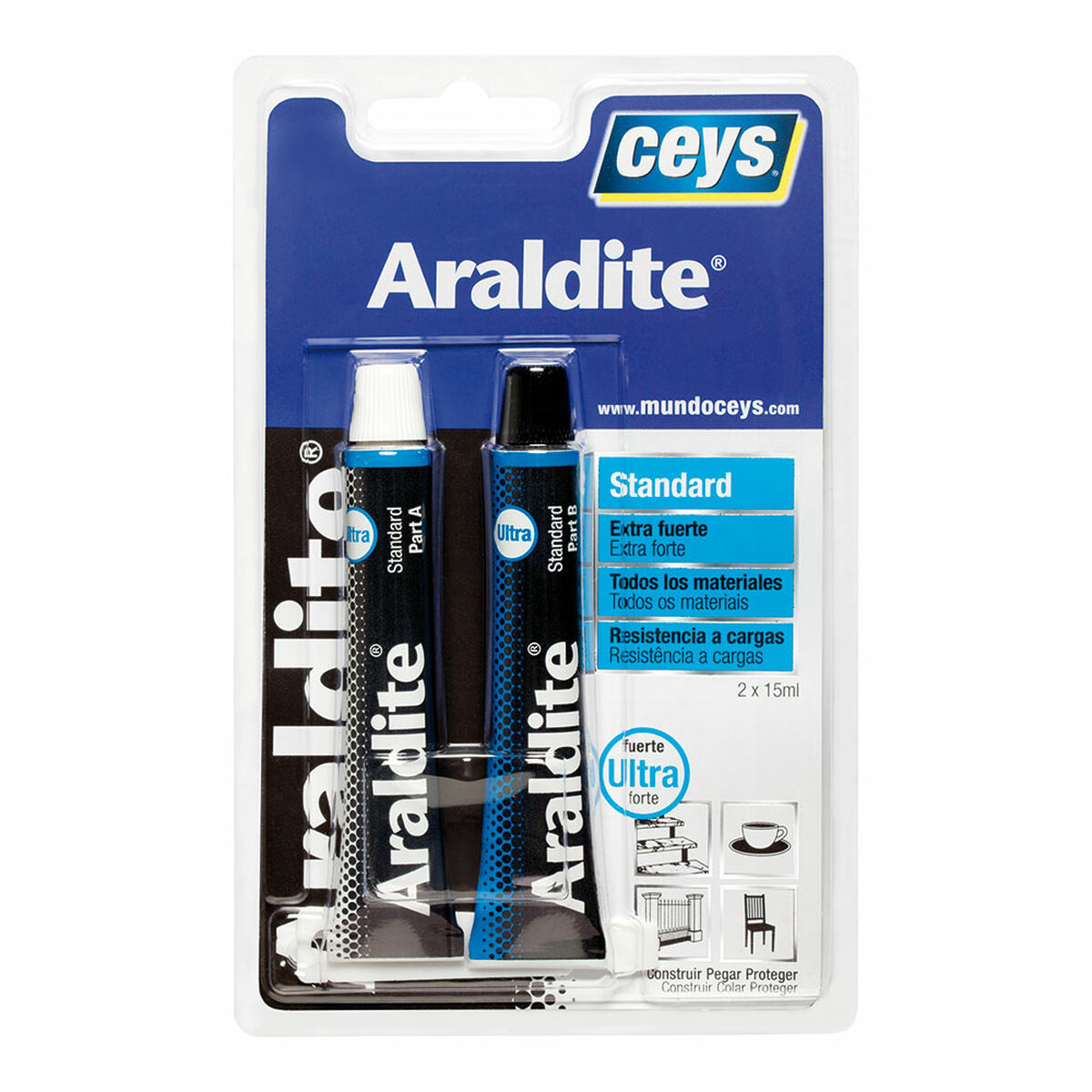 Άμεση Kόλλα Ceys Araldite Standard 510107 30 ml 2 Τεμάχια