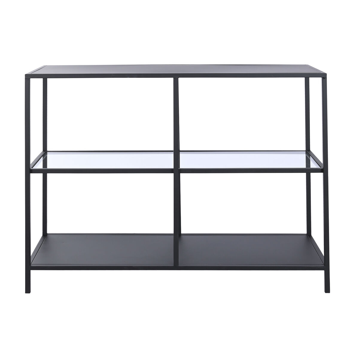 Console DKD Home Decor Μαύρο Μέταλλο Κρυστάλλινο 100 x 35 x 80 cm