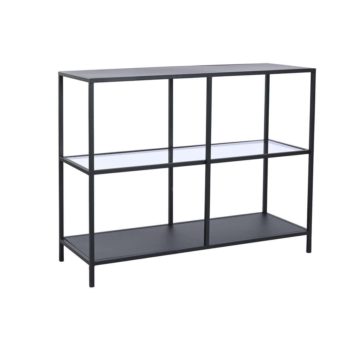 Console DKD Home Decor Μαύρο Μέταλλο Κρυστάλλινο 100 x 35 x 80 cm