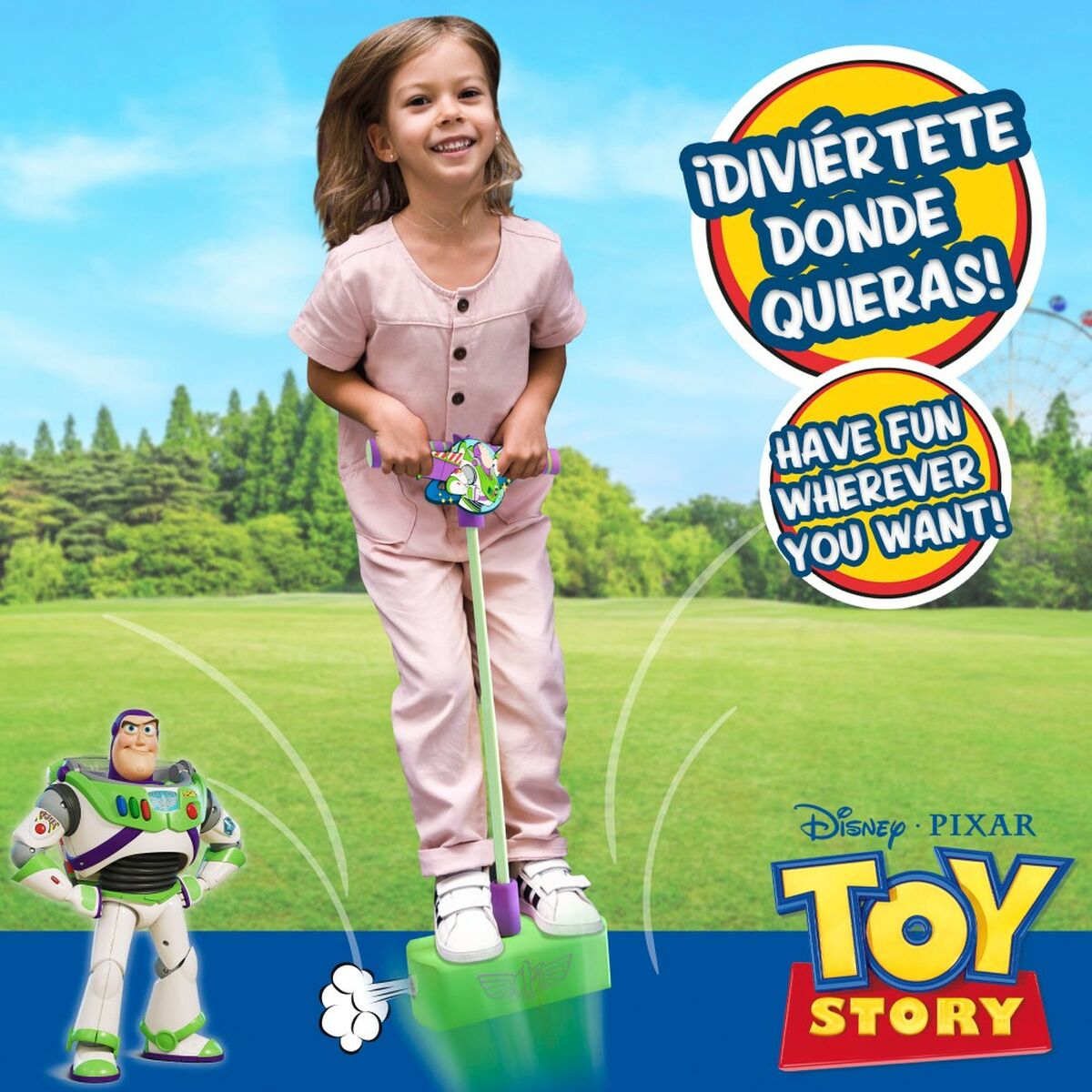 Άλτης pogo Toy Story 3D Πράσινο Παιδικά (4 Μονάδες)