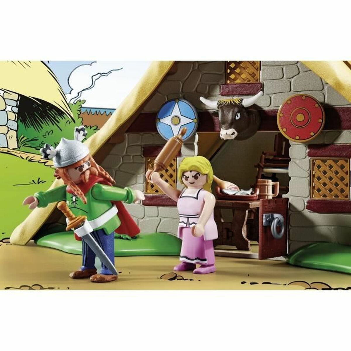 Playset   Playmobil Astérix: The hut of Abraracourcix 70932         110 Τεμάχια