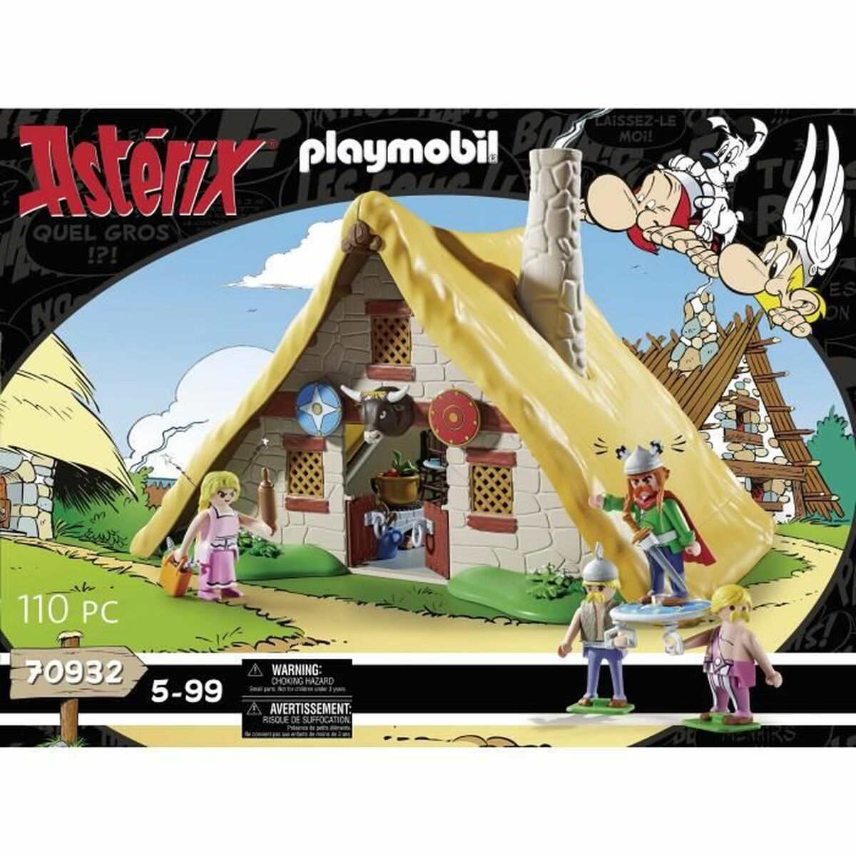 Playset   Playmobil Astérix: The hut of Abraracourcix 70932         110 Τεμάχια