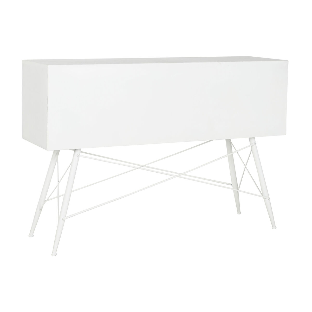 Console DKD Home Decor Λευκό Μέταλλο Κρυστάλλινο 120 x 35 x 80 cm