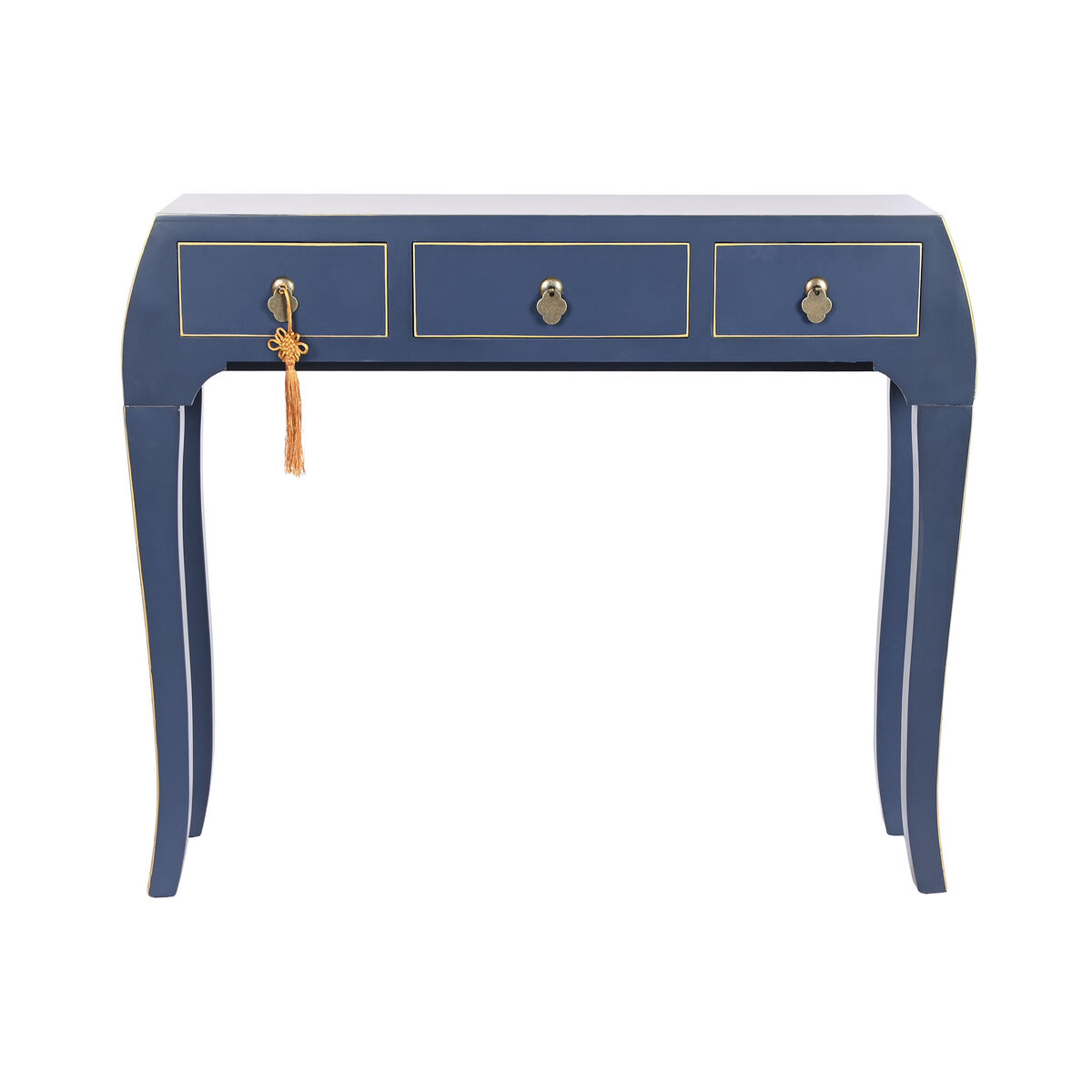 Console DKD Home Decor Μπλε Χρυσό Έλατο Ξύλο MDF 96 x 26 x 80 cm