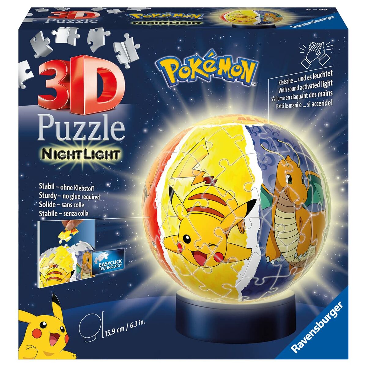 3D Παζλ Pokémon Φως νυκτός 72 Τεμάχια