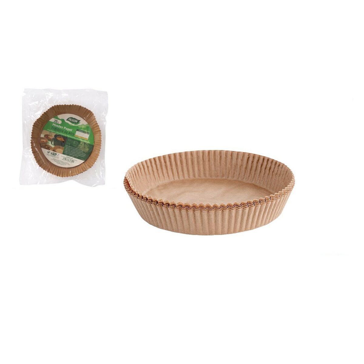 Food Tray Set Algon Φριτεζα χωρισ Λαδι 24 cm 20 Τεμάχια (24 Μονάδες)