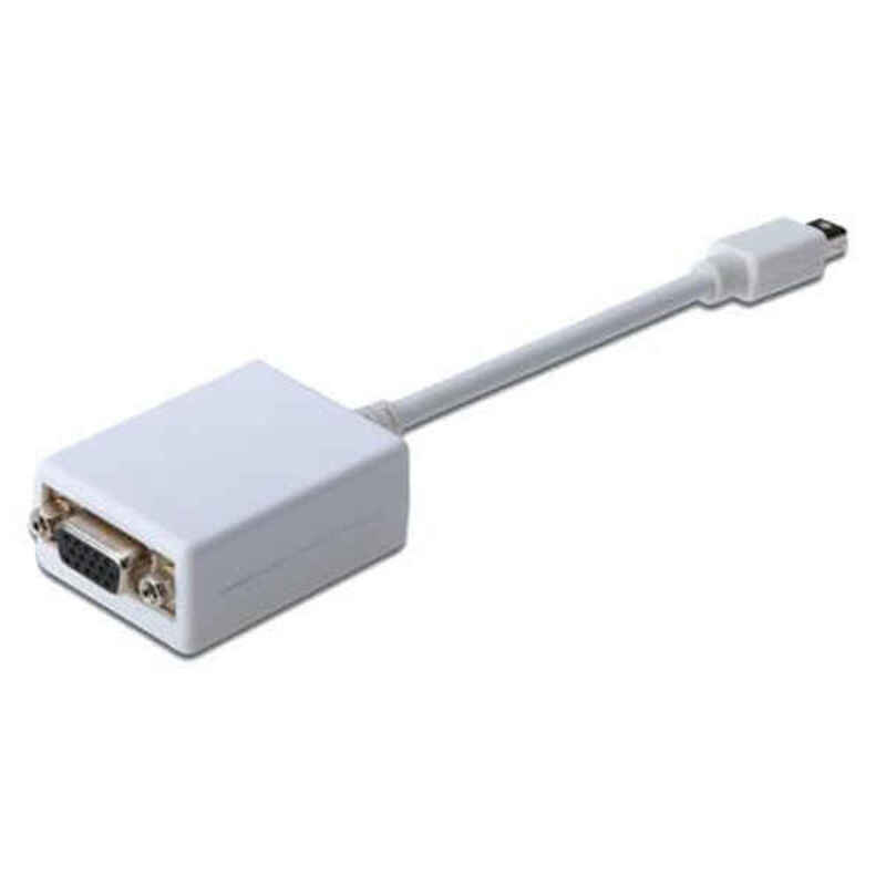 Αντάπτορας Mini DisplayPort σε VGA Digitus AK-340407-001-W Λευκό