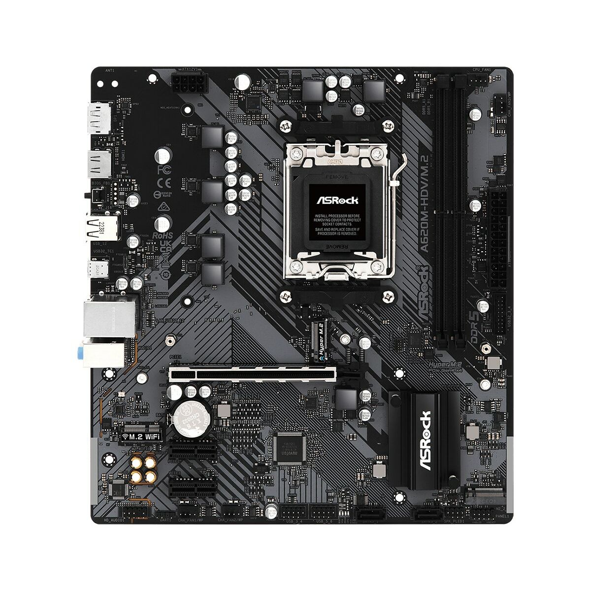 Μητρική Κάρτα ASRock A620M-HDV/M.2 AMD AM5 AMD A620