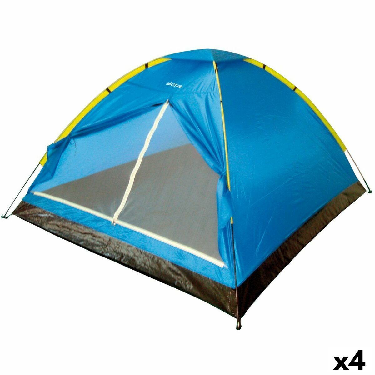 Camping Σκηνή Aktive 4 Άνθρωποι 210 x 130 x 240 cm (4 Μονάδες)