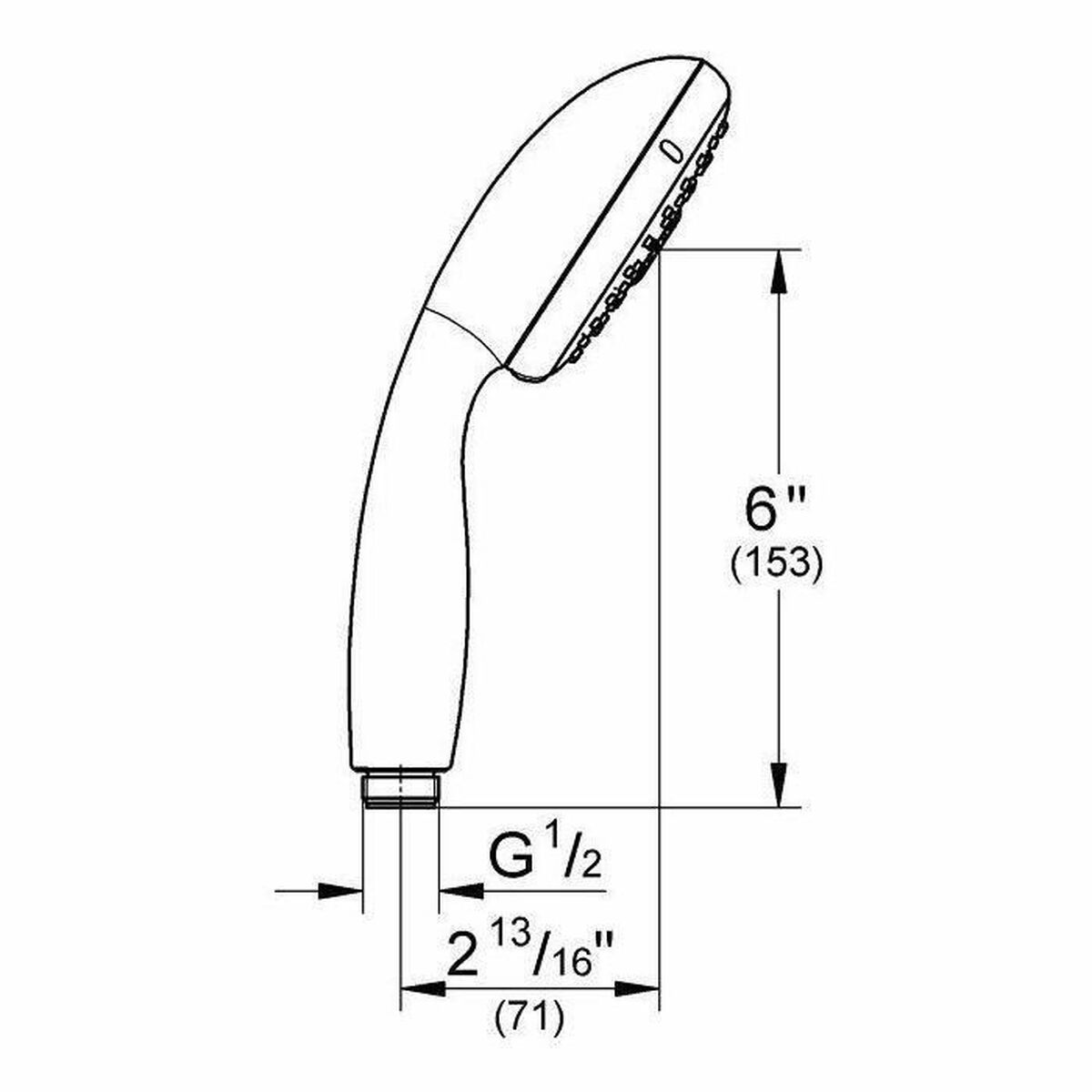 Kεφαλή για Nτους Grohe Tempesta 100 Chrome