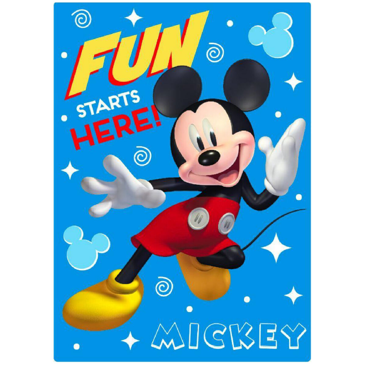 Κουβέρτα Mickey Mouse Only one 100 x 140 cm Ναυτικό Μπλε πολυεστέρας