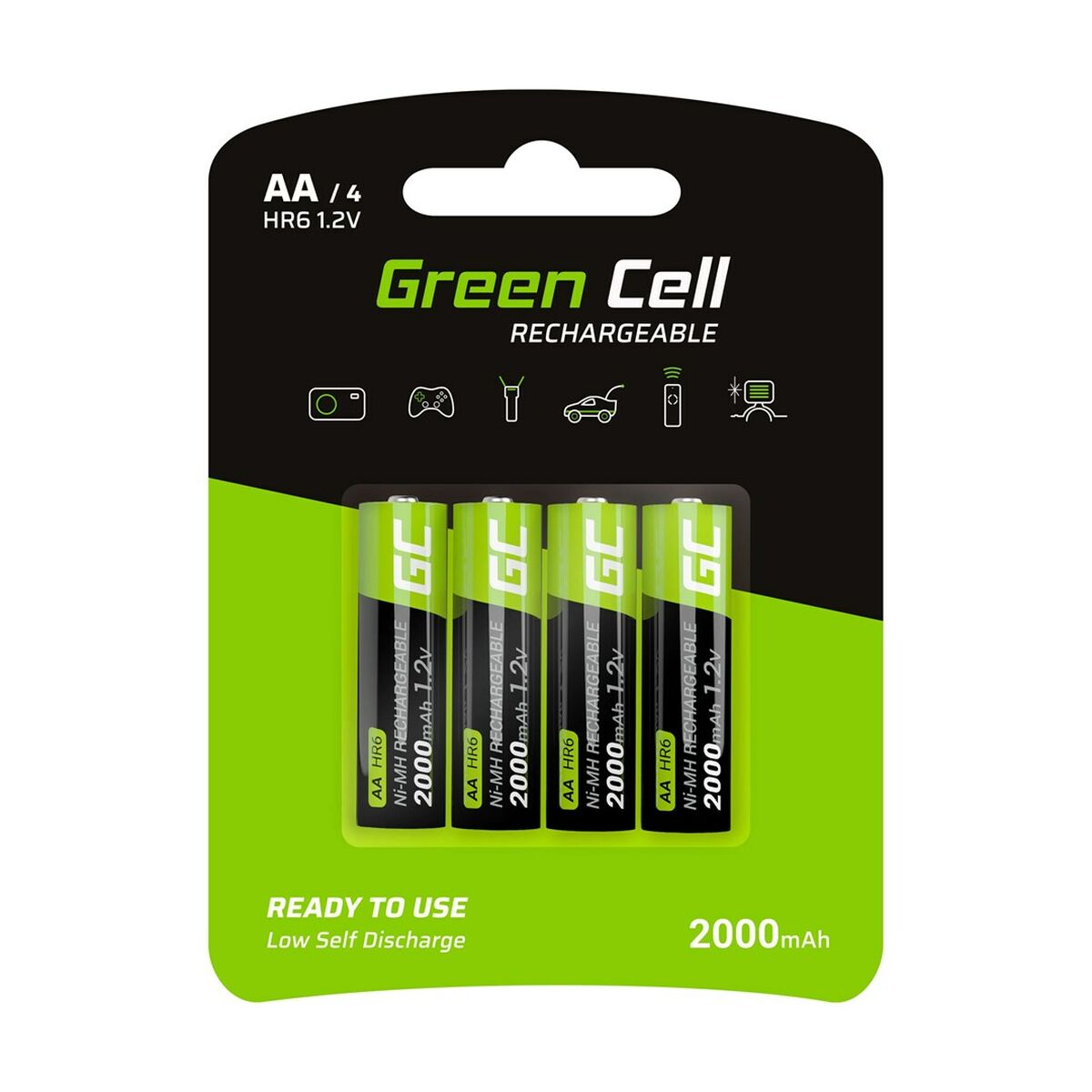 Μπαταρίες Green Cell GR02 1,2 V AA