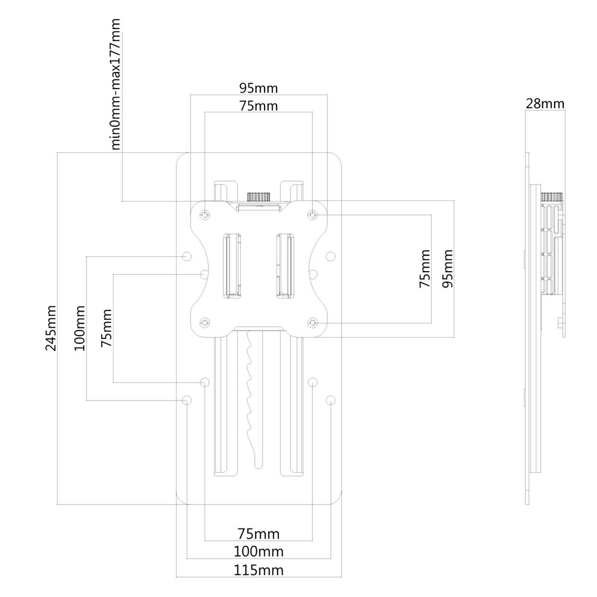 Αντάπτορας Neomounts FPMA-LIFT100BLACK 27