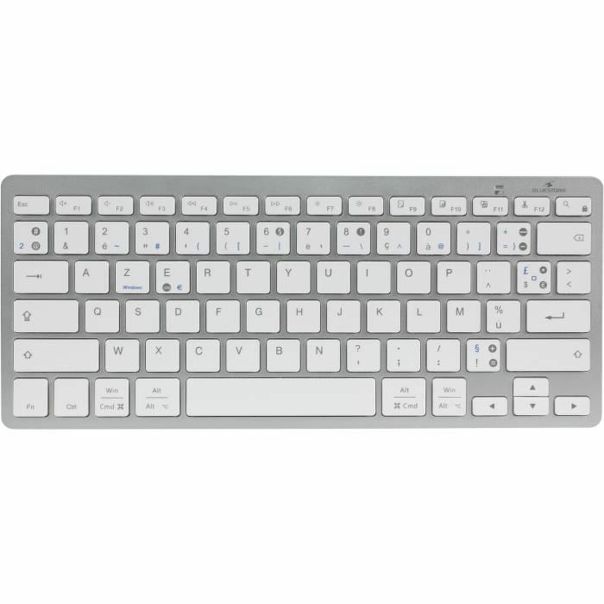 Bluetooth Πληκτρολόγιο Bluestork KB-MINI-PC-MAC/FR Azerty γαλλικά Λευκό