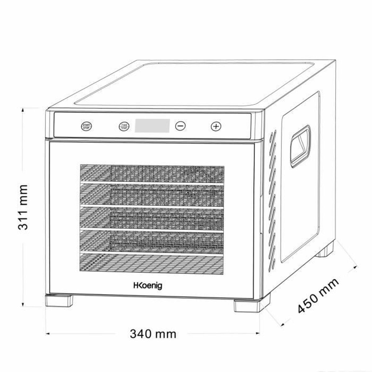 Αφυγραντήρας Τροφίμων Hkoenig 650 W (Δωρεάν Μεταφορικά)