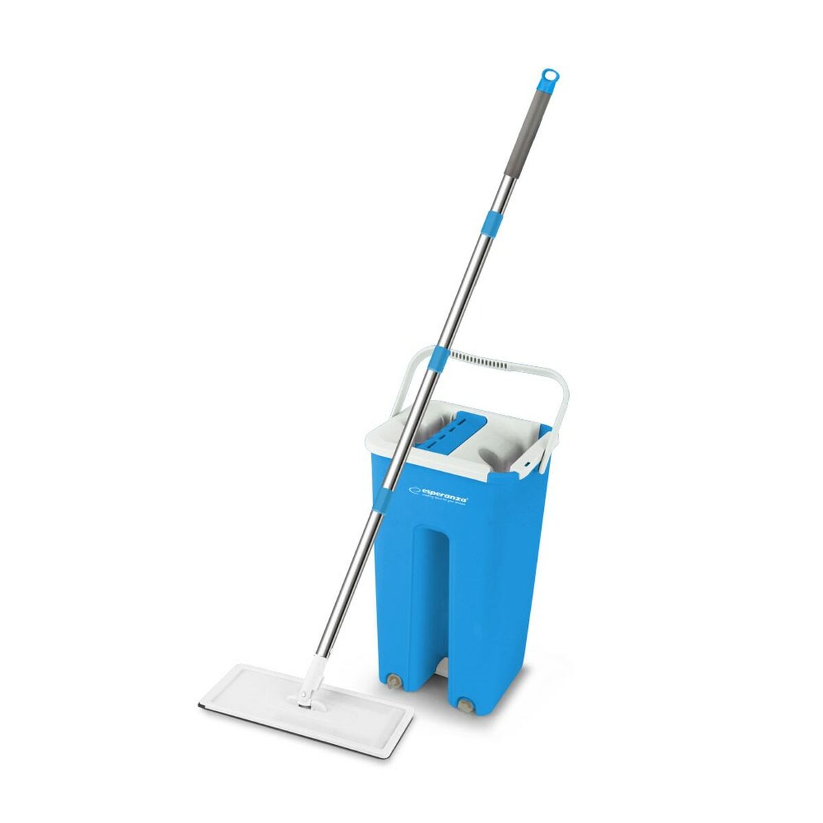 Mop with Bucket Esperanza EHS004 Μπλε Λευκό Μικροΐνες