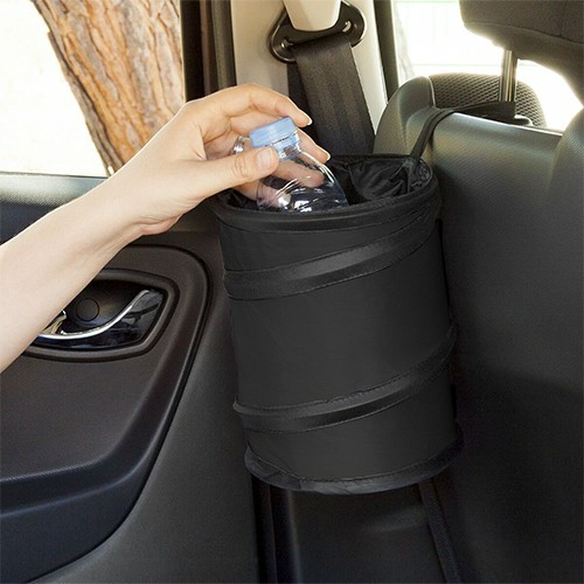 Car Litter Bin BC Corona INT20001 Μαύρο Υφασμάτινο