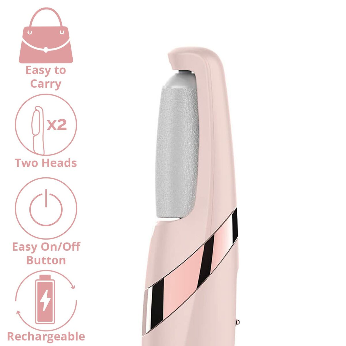 Electric Callus Remover FLAWLESS Pedi Ροζ