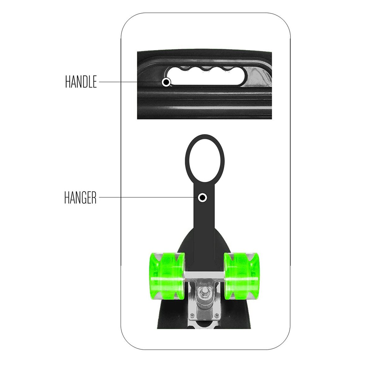 Skateboard Stamp Πράσινο