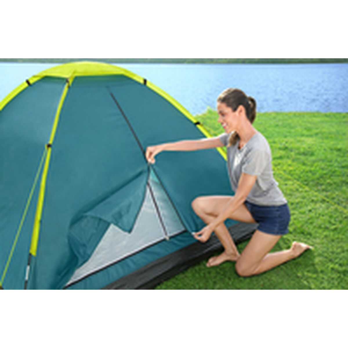 Camping Σκηνή Bestway Πράσινο 205 x 145 x 100 cm