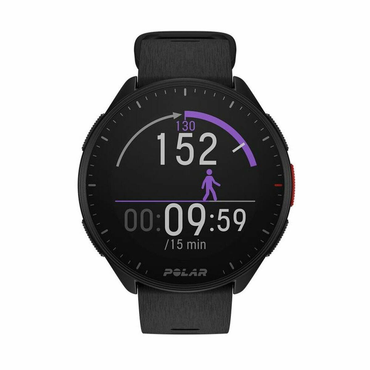 Smart Watch με Βηματόμετρο Polar Μαύρο 1,2