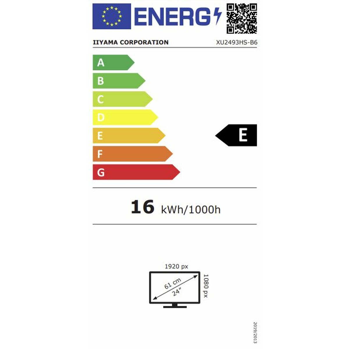 Οθόνη Iiyama XUB2493HS-B6 Full HD 23,8