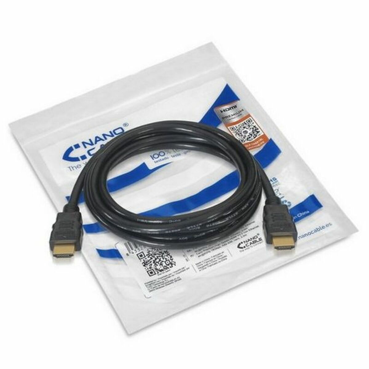 Καλώδιο HDMI NANOCABLE HDMI V2.0, 1.5m V2.0 4K 1,5 m Μαύρο 1,5 m