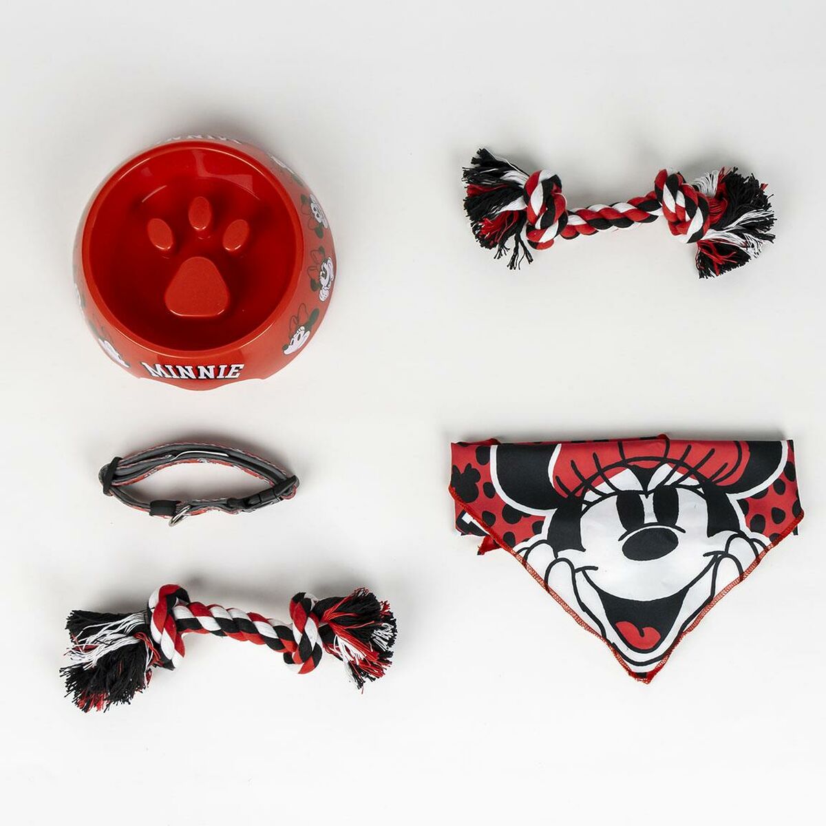 Welcome Gift Set for Dogs Minnie Mouse Κόκκινο 5 Τεμάχια