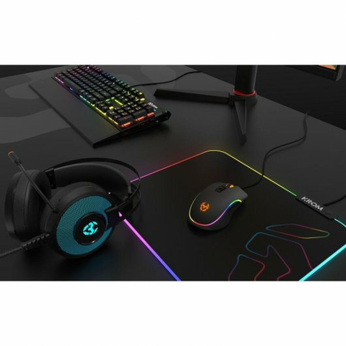 Gaming Mouse Pad με φωτισμό LED Krom NXKROMKNTRGB RGB