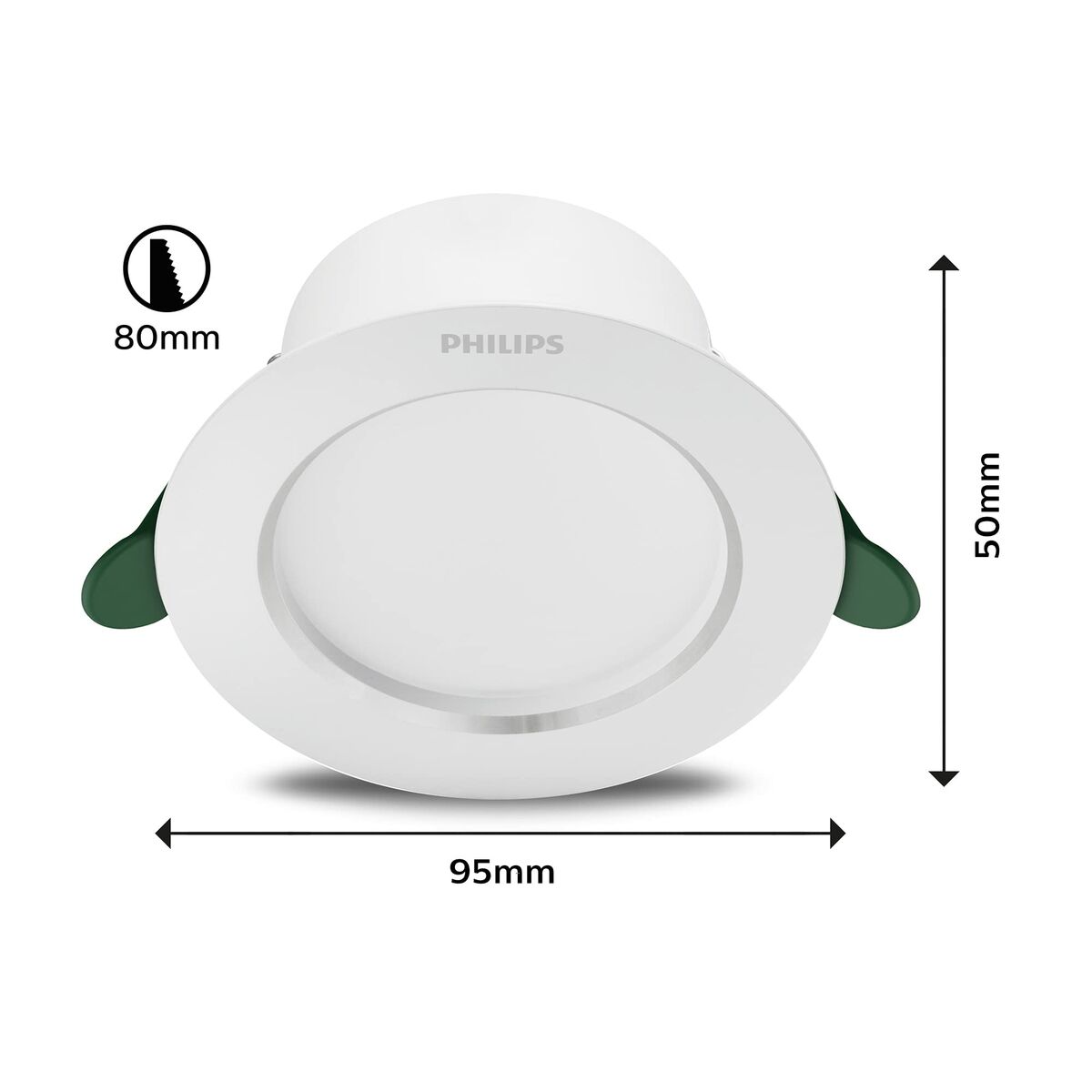 Downlight Philips Diamond Cut Λευκό 6,5 W 1150 Lm Ø 15 x 4,95 cm (4000 K)