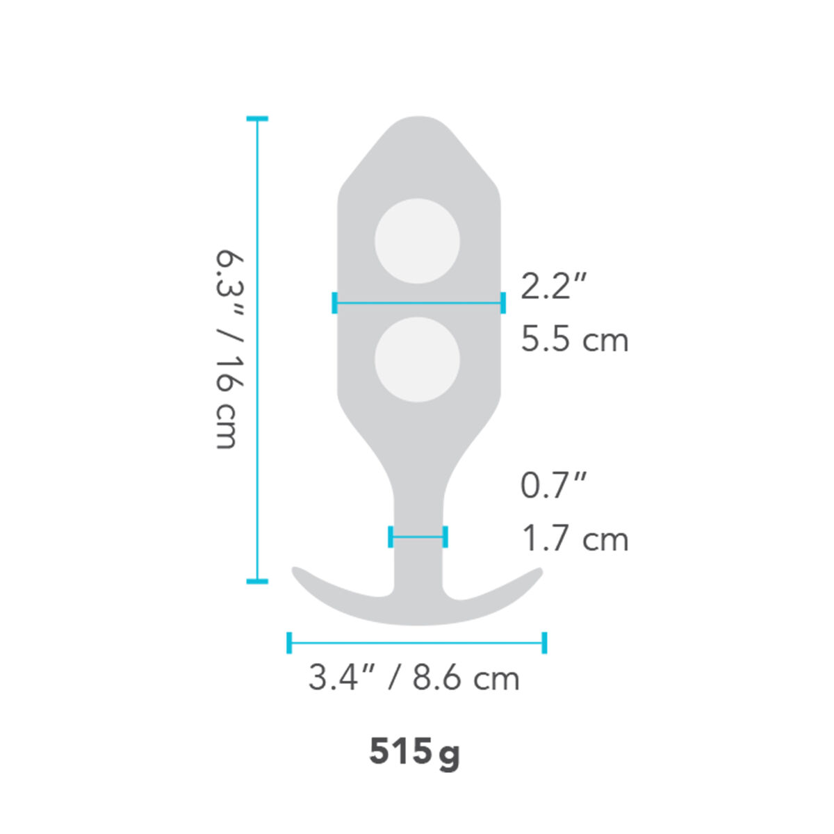 Πρωκτικό Plug B-Vibe 6 Μαύρο