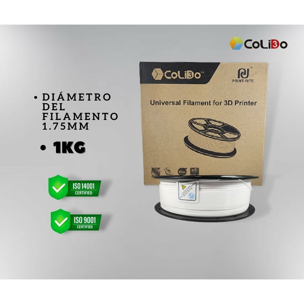 Πηνίο νήματος CoLiDo COL3D-LCD163W Λευκό