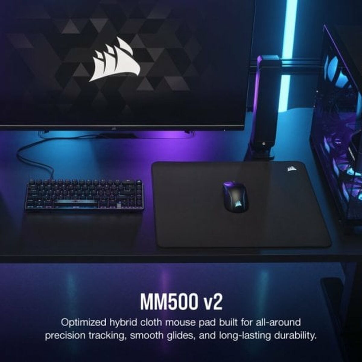 Mousepad Gaming Corsair MM500 v2 45 x 40 cm