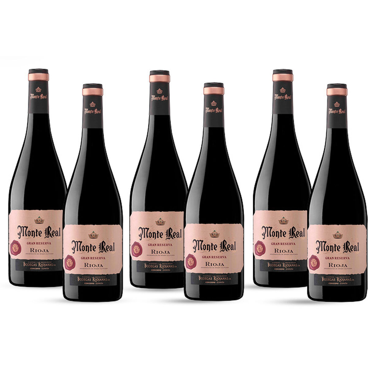 Eρυθρό ρασί Bodegas Riojanas Monte Real Gran Reserva x6